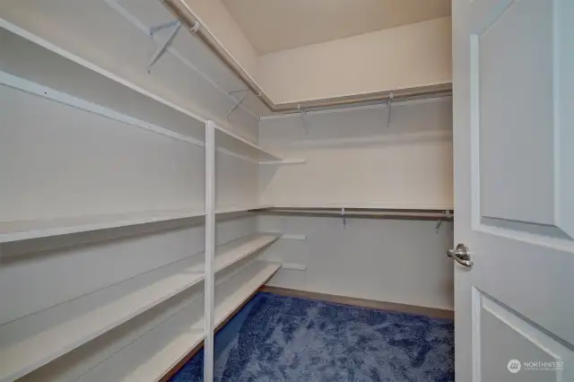 Storage galore! Isn't this the walk-in closet you have been looking for?