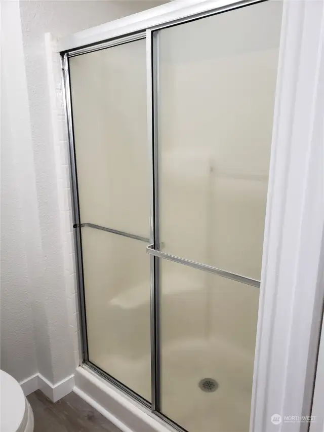 Picture of the New Large Shower Stall.