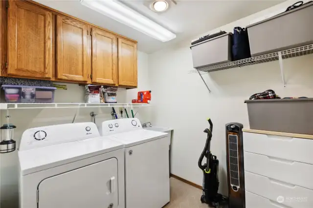 Functional laundry room.
