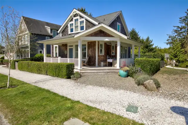 Welcome to 'A House By the Sea' in Seabrook.  You must see inside this beautiful cottage!  Placed on a corner lot at the entrance of the iconic 'Beach Camp' neighborhood, this home is sun washed with gorgeous light and outdoor living spaces.