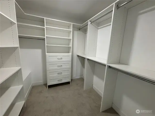 Closets are the same in the large room upstairs
