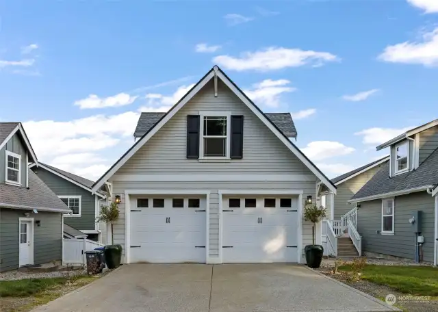 2 Car garage with MORE BONUS SPACE upstairs! This detached garage has its own private access to the upstairs fully finished room! Great for a guest-suite, home office, whatever your heart desires. You will be amazed at all the space this home has to offer!