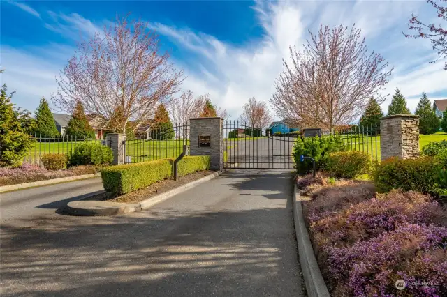 Secure Gated Entrance to your new home.