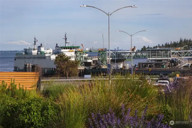 Ferry service to downtown Seattle and Edmonds are perfect for commuters, or a night in the city.