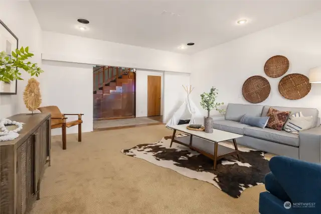 Spacious bonus room is a haven for relaxation
