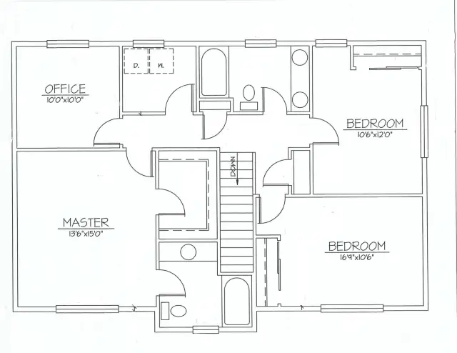 Second Story Floor Plan