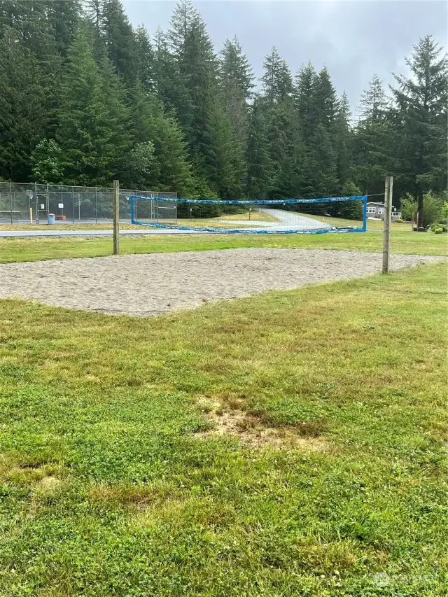 Sand vollyball court