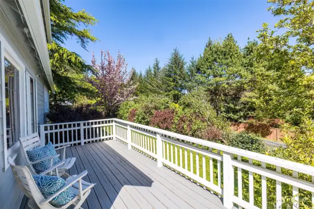 Enjoy the view from your sunlit deck