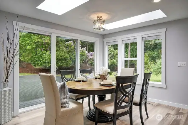 Dining space with fabulous view!