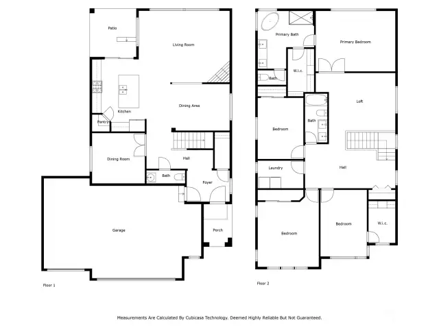 Floor plans of both upper & lower floors.