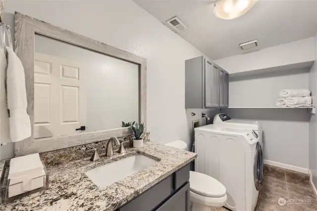 HALF BATH ON LOWER FLOOR IS REMODELED W/ GOOD SIZED LAUNDRY ROOM.  ALL APPLIANCES COME WITH THE HOME!