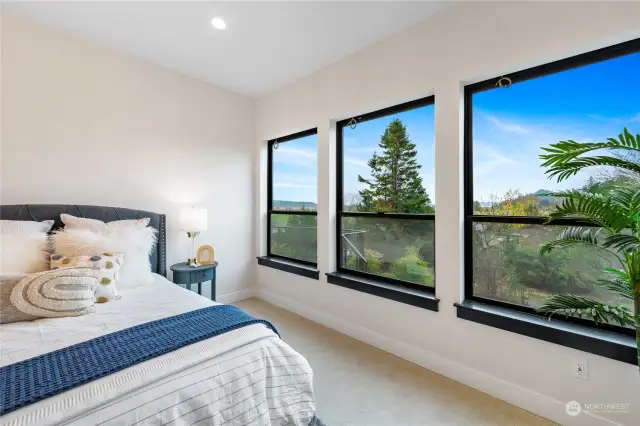 Primary bedroom with spectacular views!!
