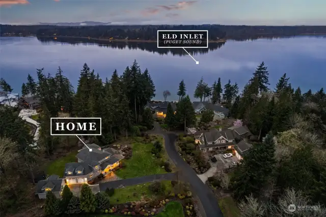 Incredible Cooper Point location in a community with only million dollar + homes!