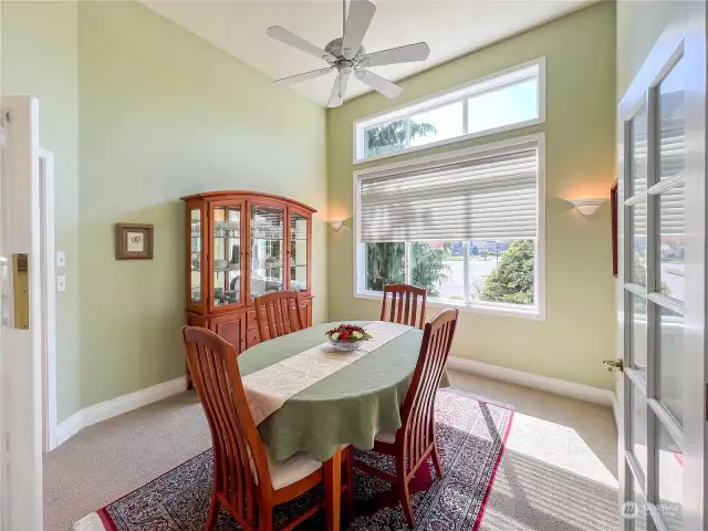 Dining Room with access from entryway and kitchen. This would also make a great office.
