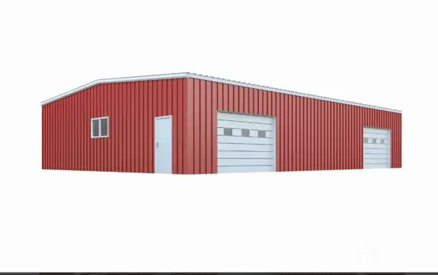 Similar metal building to what's included with property. Still needs to be constructed.  Seller has plans