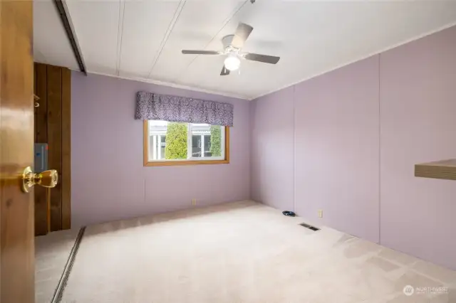 Second Bedroom with Ceiling fan