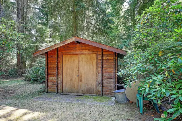 Shed in close proximity to cabin and RV dump. Lots of potential uses here too!