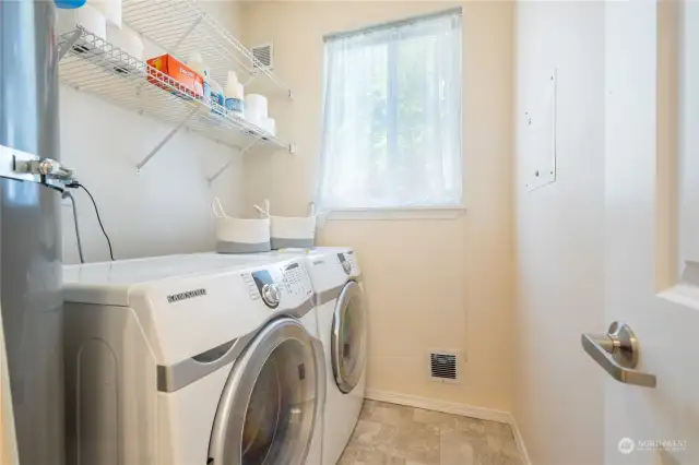 Full size laundry room.