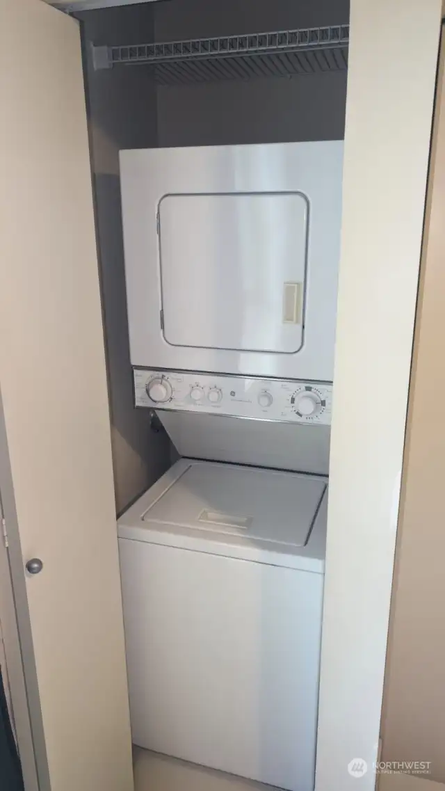 In unit Washer Dryer plus a separate Washer Dryer room in the building