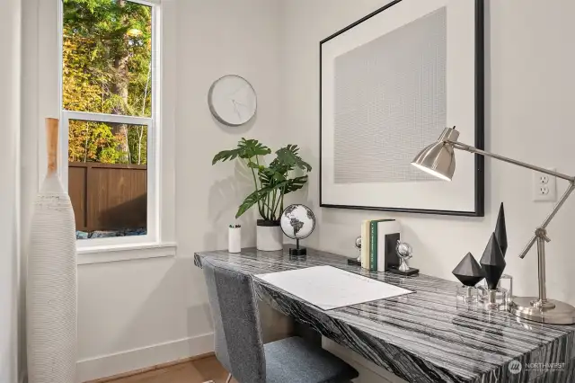 Photos are taken from another Alki Model Home in another community. All photos are used for representational purposes. All colors, construction finishes, railing, cabinetry, and upgrade options will vary.
