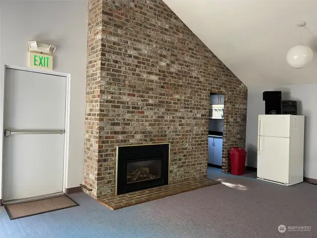 Clubhouse fireplace