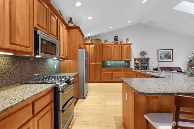 Lots of cabinetry and countertop space..