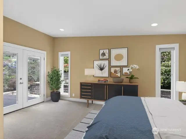 Lots of space and natural lighting in this room!