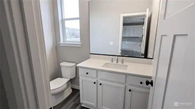 Hall Bathroom on Main -  - Photos from finished Ellington on another lot in community. Finishes and options will vary.