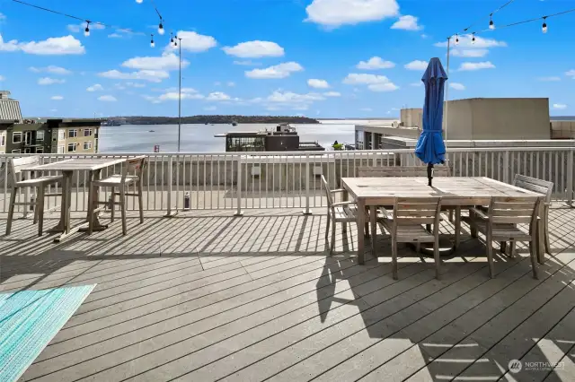 Rooftop deck with stunning views