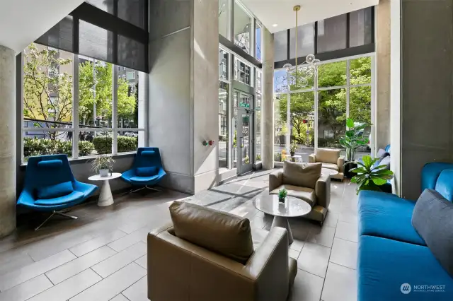 Welcoming and stylish lobby