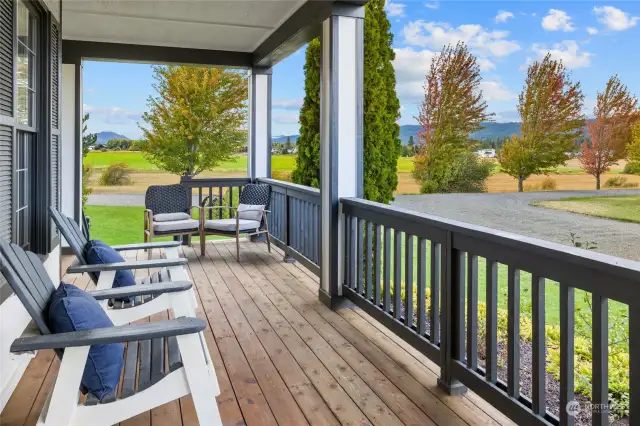 Savor the valley vistas from the fully covered front porch.