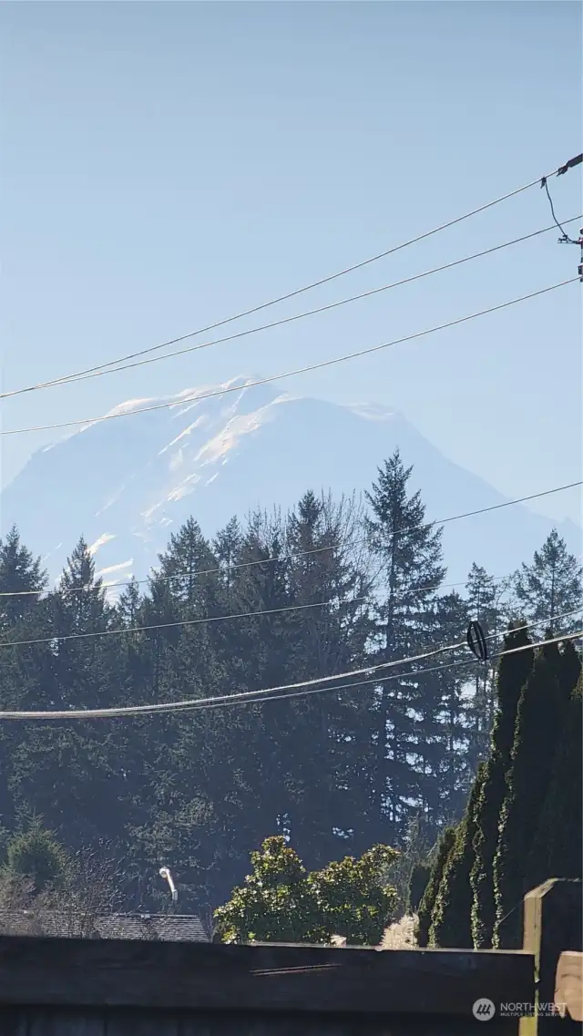 Telephoto Mt. view from back yard