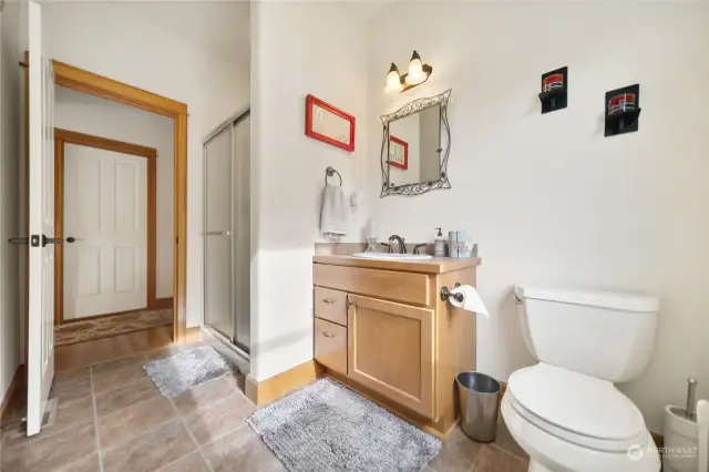 Rare 3/4 bath on the main floor should you choose to use the office as a bedroom.
