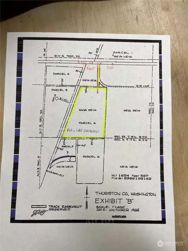 Sketch Of Possible Easement Access From Sapp Rd.