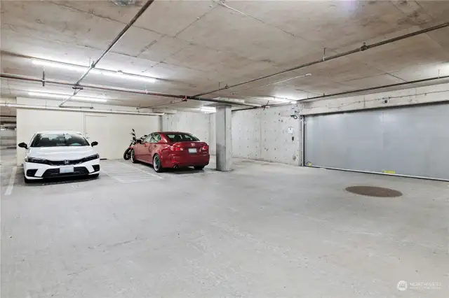 Secure Building Garage includes remote