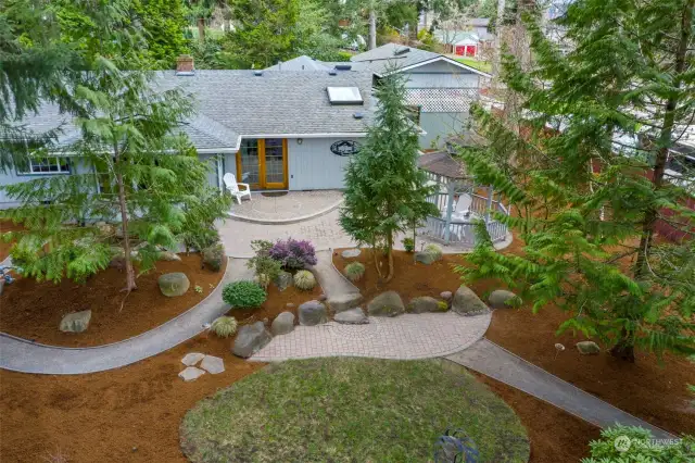 Another aerial view...backyard.