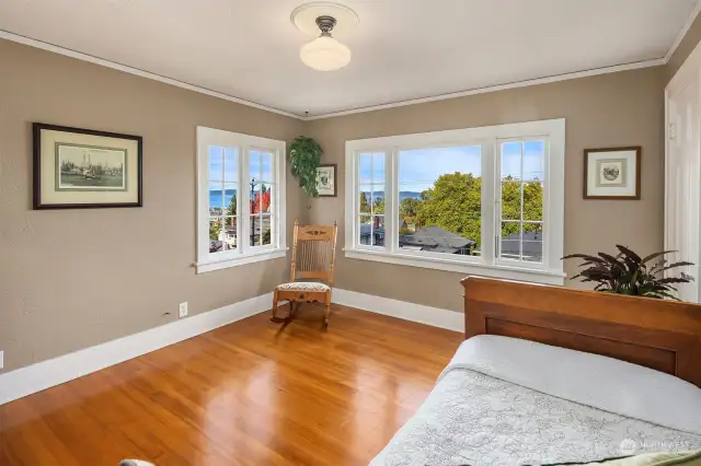 This second bedroom has one of the best views in the house!