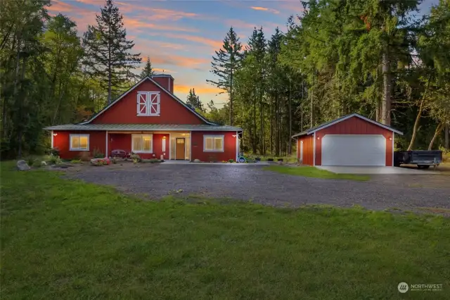 Barn Home on nearly 5 acres.