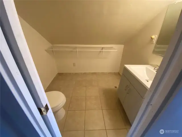Unit A half bathroom