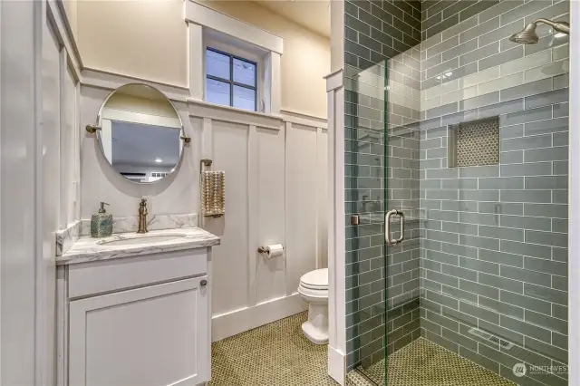 Here is the mud room 3/4 bath—Functionally perfect for the need it serves.