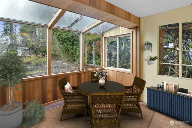 enclosed patio is the perfect all-season room