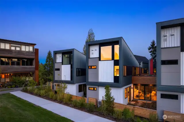 These exceptional 5-Star Built Green homes, crafted by Green Canopy NODE and designed by local architect Jonathan Davis, offer a truly remarkable living experience.