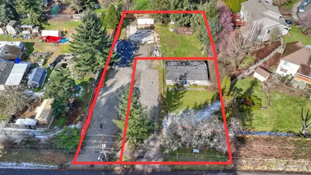 Great investment opportunity! Conveniently located property is near the final stages of the short platting process and offers several options. **Lot lines based on plat map submitted to county**