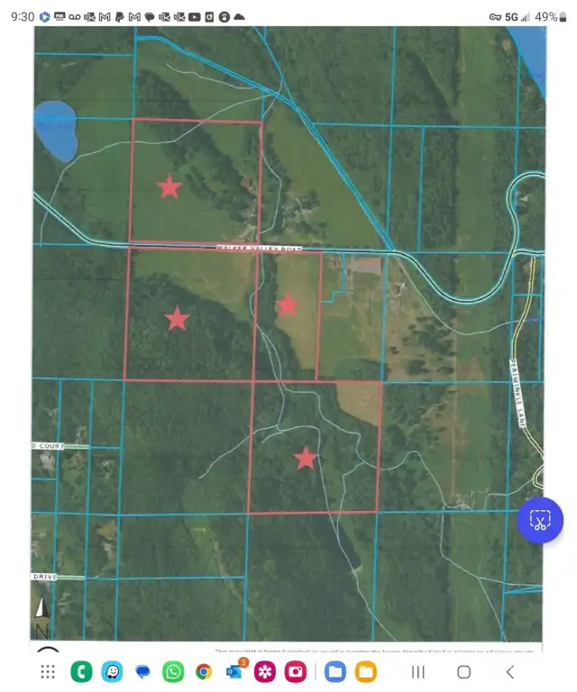 This is a plat map showing how these parcels are shaped on the property.  This is an approximate view and only a survey should be used for accurate scale and dimensions  of these parcels.