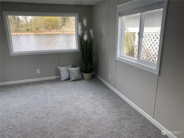 2nd Bedroom has  French Doors and Water View