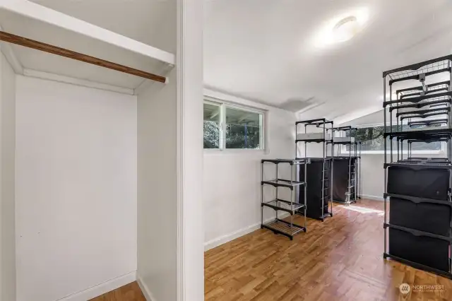 currently a walk-in closet but could be converted to a 3rd bedroom