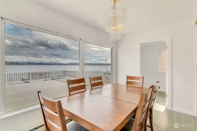 Dining area with great views!