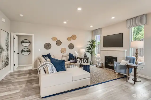 Photos are from the Aurora Model Home at a different community.  Lot 12 is a similar layout/floorplan and finishes, but mirror image.  Finishes, upgrades, and features will vary. Photos are for illustrative purposes only.
