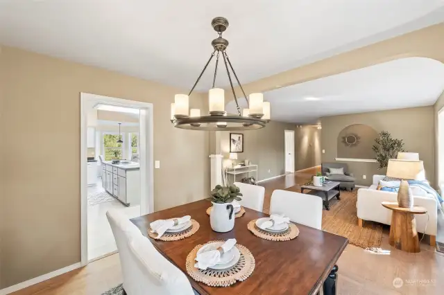 From the dining room you enter the spacious kitchen you won't want to leave