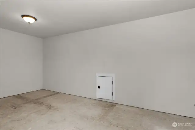 Semi-finishes walk-in attic space, great for extra storage space!